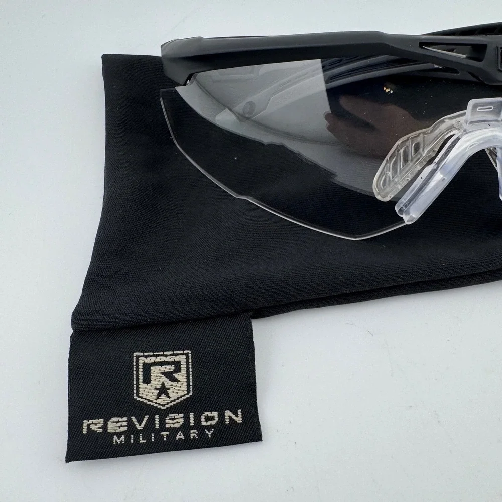 Revision Sawfly Ballistic Safety Glasses OSFM Black Excellent Clear ANSI Z87+‎